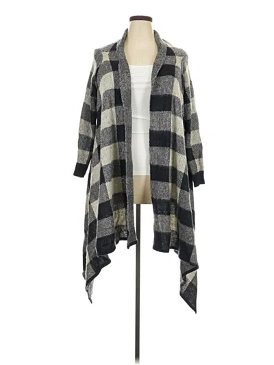 Pre-owned Ny Collection Poncho In Gray