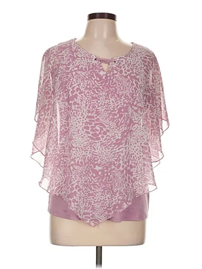 Pre-owned Ny Collection Poncho In Pink