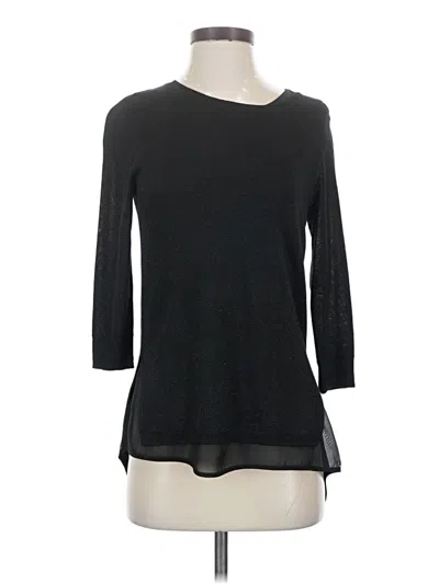 Pre-owned Ny Collection Pullover Sweater In Black
