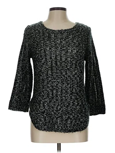 Pre-owned Ny Collection Pullover Sweater In Black
