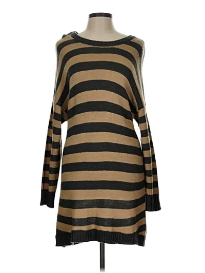 Pre-owned Ny Collection Pullover Sweater In Gold