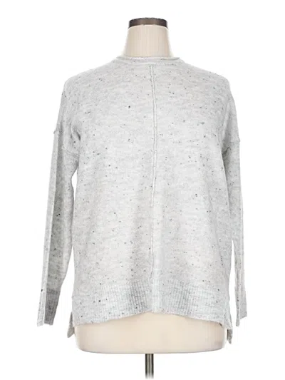 Pre-owned Ny Collection Pullover Sweater In Gray