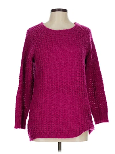 Pre-owned Ny Collection Pullover Sweater In Pink