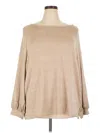 Ny Collection Pullover Sweater In Neutral