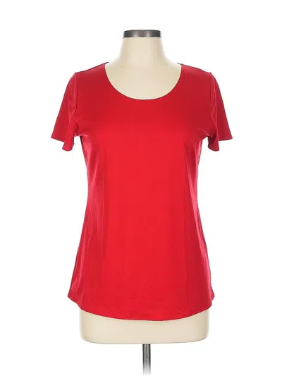 Pre-owned Ny Collection Short Sleeve T-shirt In Red