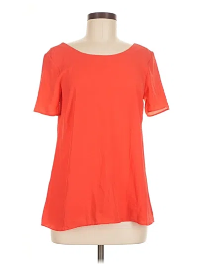 Pre-owned Ny Collection Short Sleeve Top Orange Boatneck Tops