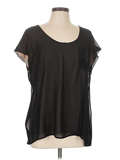 Pre-owned Ny Collection Short Sleeve T-shirt In Black