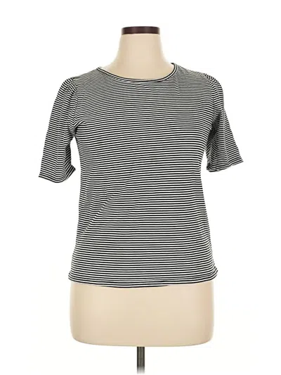 Pre-owned Ny Collection Short Sleeve T-shirt In Gray