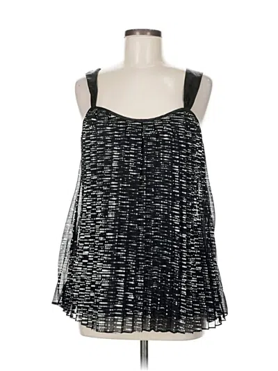 Pre-owned Ny Collection Sleeveless Blouse In Black