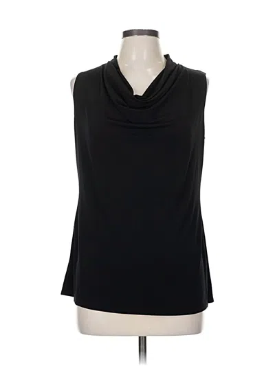 Pre-owned Ny Collection Sleeveless Blouse In Black