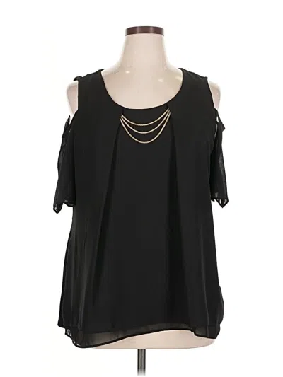 Pre-owned Ny Collection Sleeveless Blouse In Black