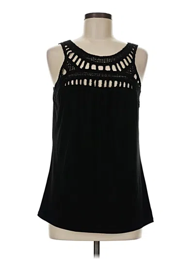 Pre-owned Ny Collection Sleeveless Blouse In Black