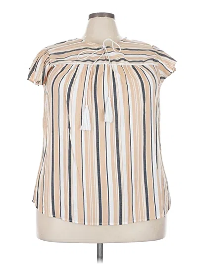Pre-owned Ny Collection Sleeveless Blouse In Ivory