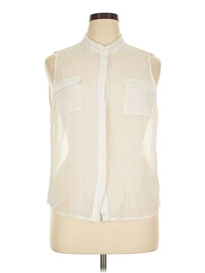 Pre-owned Ny Collection Sleeveless Blouse In Ivory