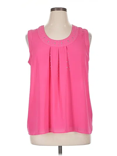 Pre-owned Ny Collection Sleeveless Blouse In Pink