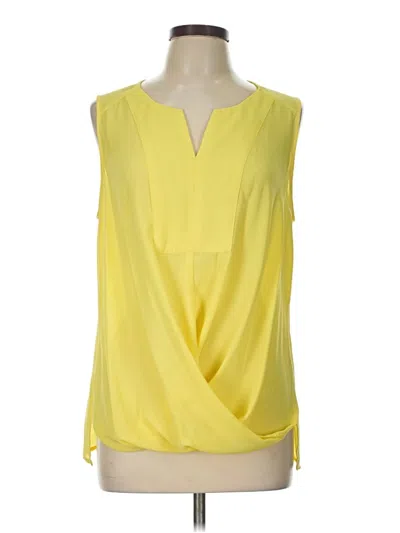 Pre-owned Ny Collection Sleeveless Blouse In Yellow