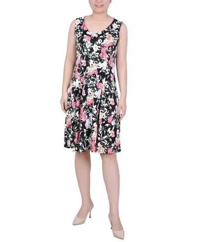 Ny Collection Sleeveless Tank Dress In Pink Serenity