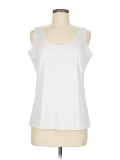 Pre-owned Ny Collection Sleeveless T-shirt In White