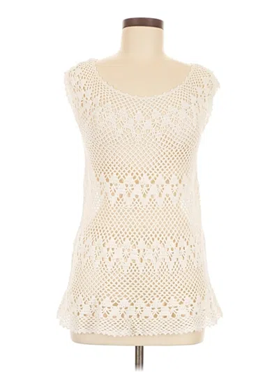 Pre-owned Ny Collection Sleeveless T-shirt In White