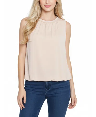 Ny Collection Women's Crew Neck Top In Neutral
