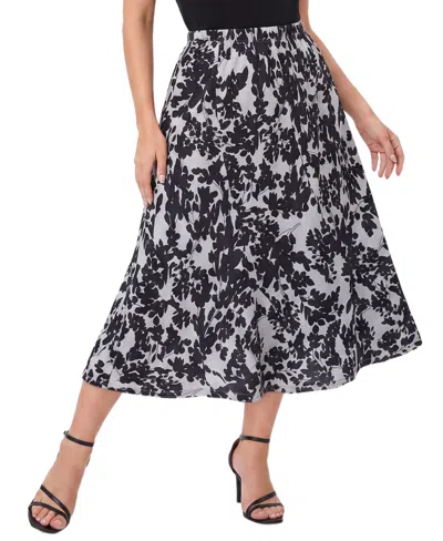Ny Collection Women's High-waisted Midi A-line Skirt In Purple