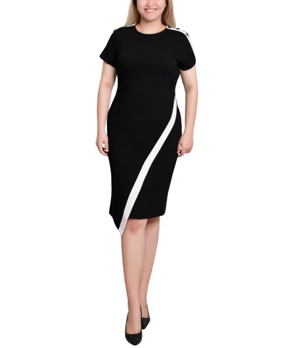 Ny Collection Women's Short Sleeve Dress In Multi