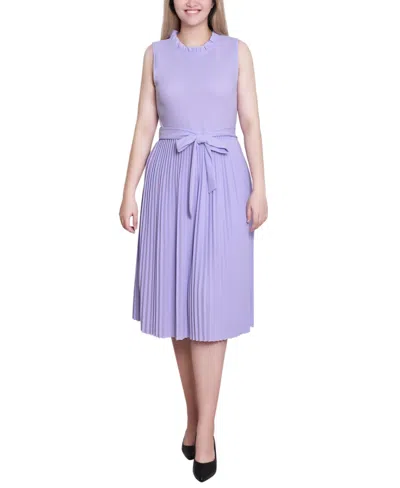 Ny Collection Women's Sleeveless Pleated Skirt Dress