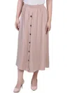 Ny Collection Plus Size Knee Length A-line Skirt In Multi