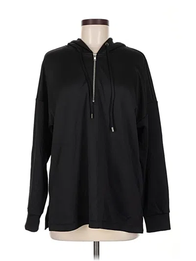 Pre-owned Ny Collection Zip Up Hoodie In Black