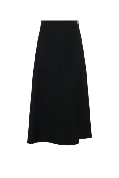 Nyc Factory Paneled Pleated Skirt In Black