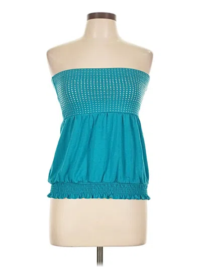 Pre-owned Nyc Sleeveless Blouse In Blue