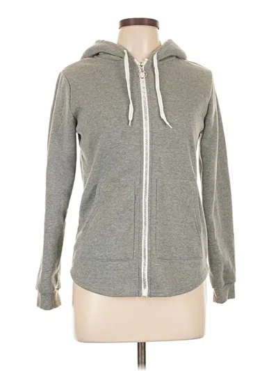 Pre-owned Nyc Zip Up Hoodie In Gray