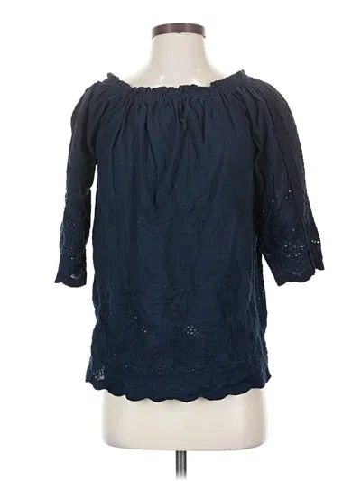 Pre-owned Nycc 3/4 Sleeve Blouse In Blue