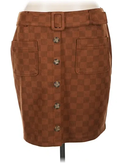 Pre-owned Nycc Casual Skirt In Brown