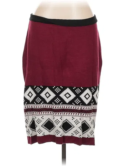 Pre-owned Nycc Casual Skirt In Burgundy