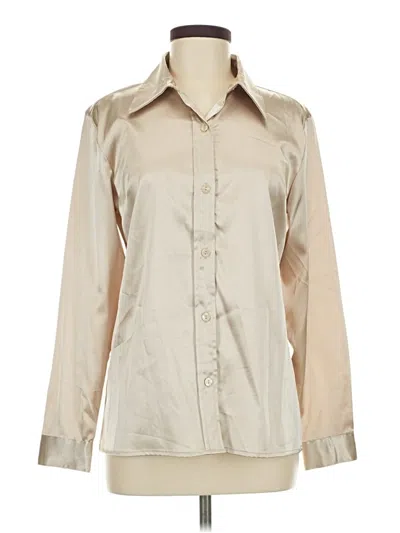Pre-owned Nycc Long Sleeve Blouse In Tan