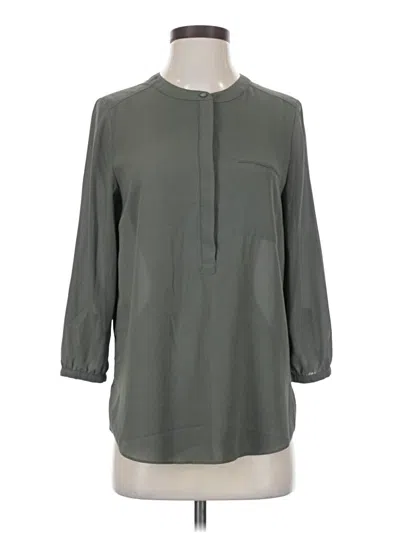 Pre-owned Nydj 3/4 Sleeve Blouse In Gray