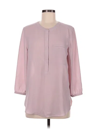 Pre-owned Nydj 3/4 Sleeve Blouse In Pink