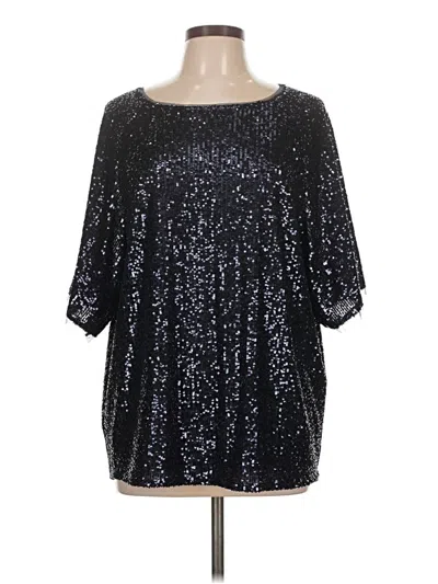 Pre-owned Nydj 3/4 Sleeve Blouse In Silver