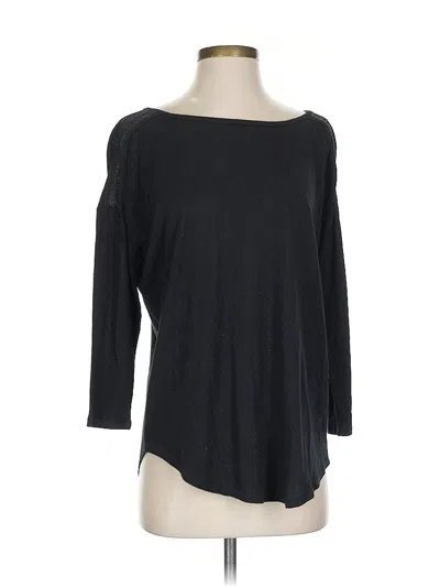 Pre-owned Nydj 3/4 Sleeve T-shirt In Black