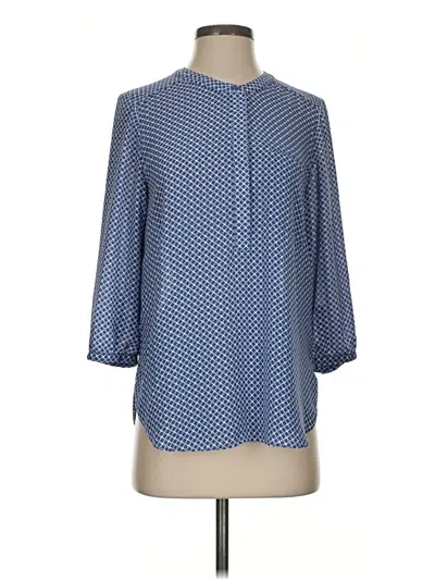 Pre-owned Nydj 3/4 Sleeve T-shirt In Blue