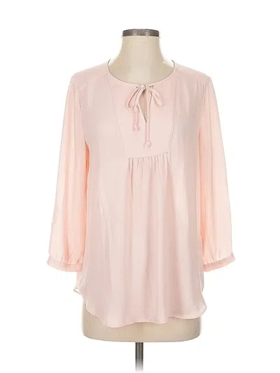 Pre-owned Nydj 3/4 Sleeve T-shirt In Pink