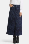 Nydj A-line Denim Maxi Skirt In Dark Indigo Salome