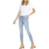 Nydj Margot Girlfriend Womens Slimming Printed Cuff Skinny Jeans In Multi