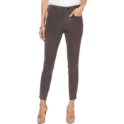 Nydj Alina Womens Frayed Hem Corduroy Ankle Pants In Multi
