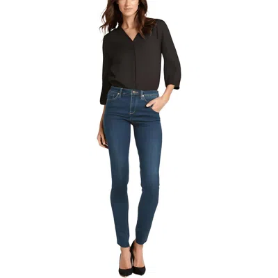 Nydj Alina Womens Frayed Hem Denim Leggings