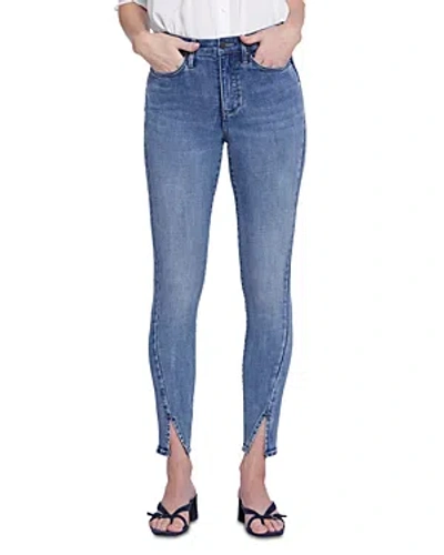 Nydj Ami High Rise Ankle Slit Skinny Jeans In Sandybeach