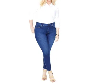 NYDJ AMI LIFT X TUCK SKINNY JEANS IN BLUE