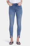 Nydj Ami High Rise Ankle Slit Skinny Jeans In Sandybeach