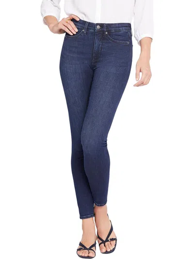 Nydj Ami Womens High-rise Dark Wash Skinny Jeans In Multi